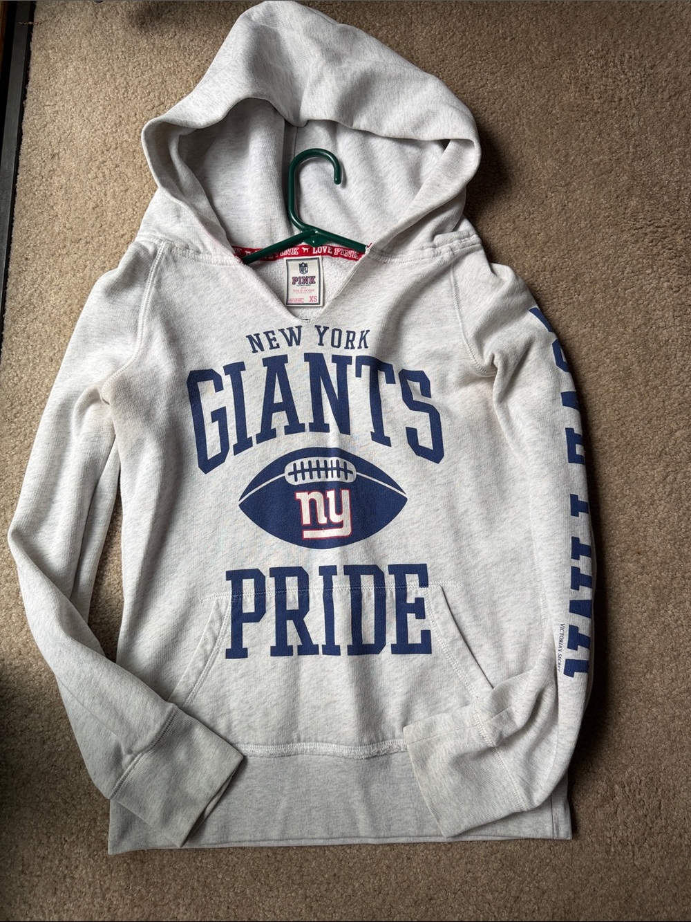 New York Giants Victoria's Secret PINK Hoodie Y2K